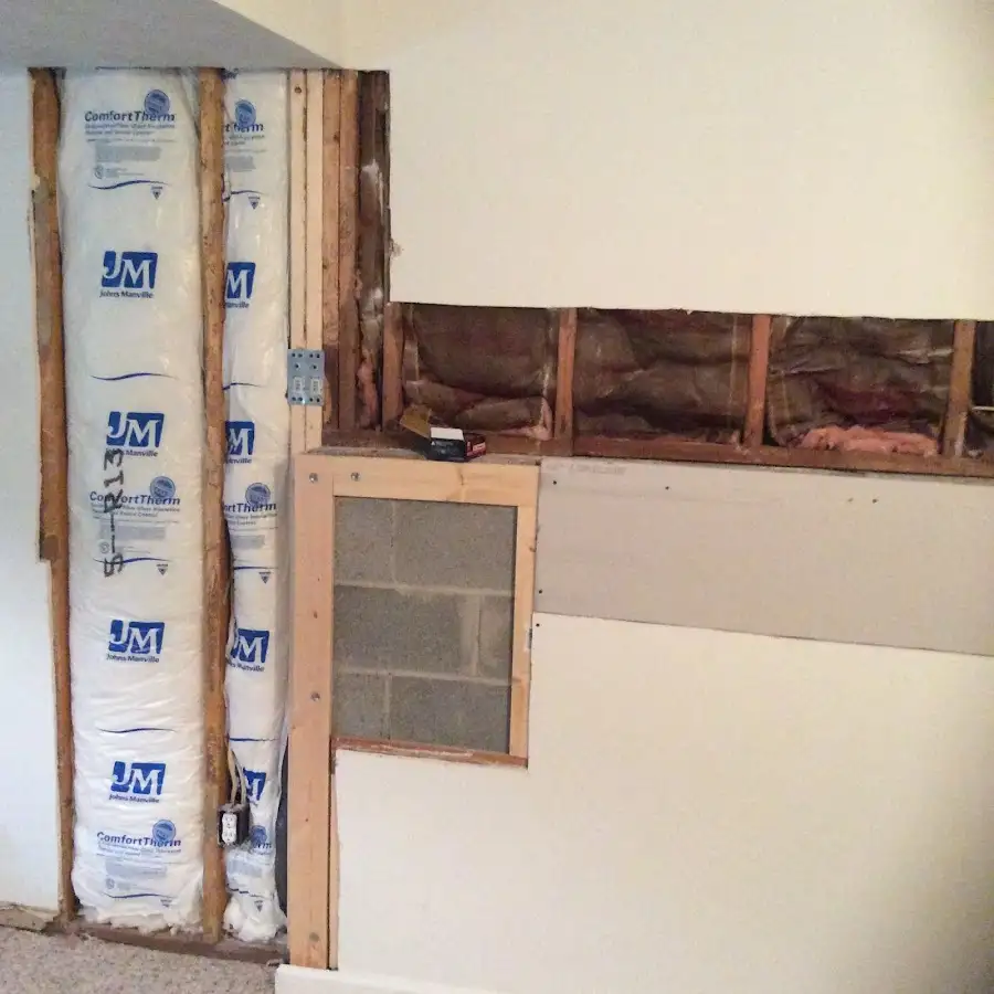 Wall insulation replacement during Contents Cleaning & Restoration in Hoffman Estates